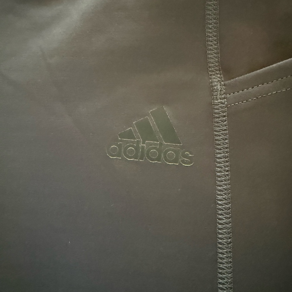 adidas Navy Blue  Capri Leggings with Side Stripes - Picture 5 of 5